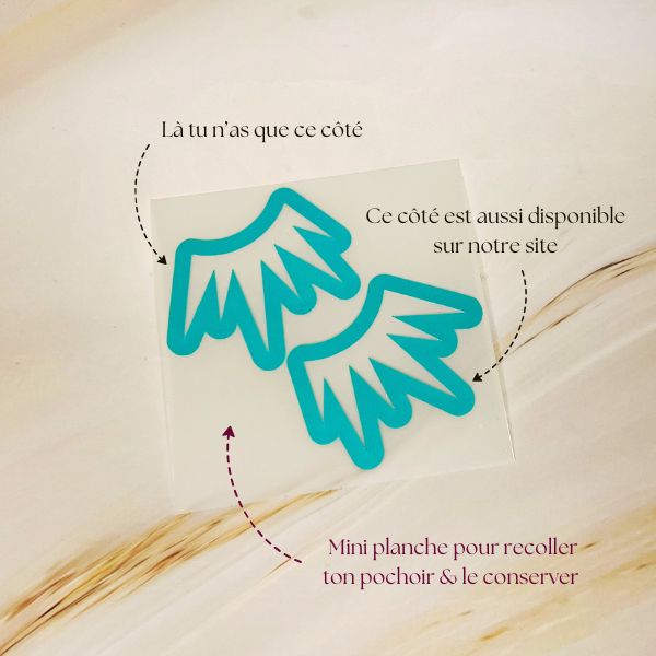 Pochoir autocollant - ECLATS (côté droit) – Image 4